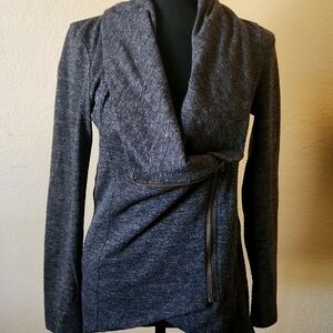 Sweet Rain Gray Long Sleeve Top